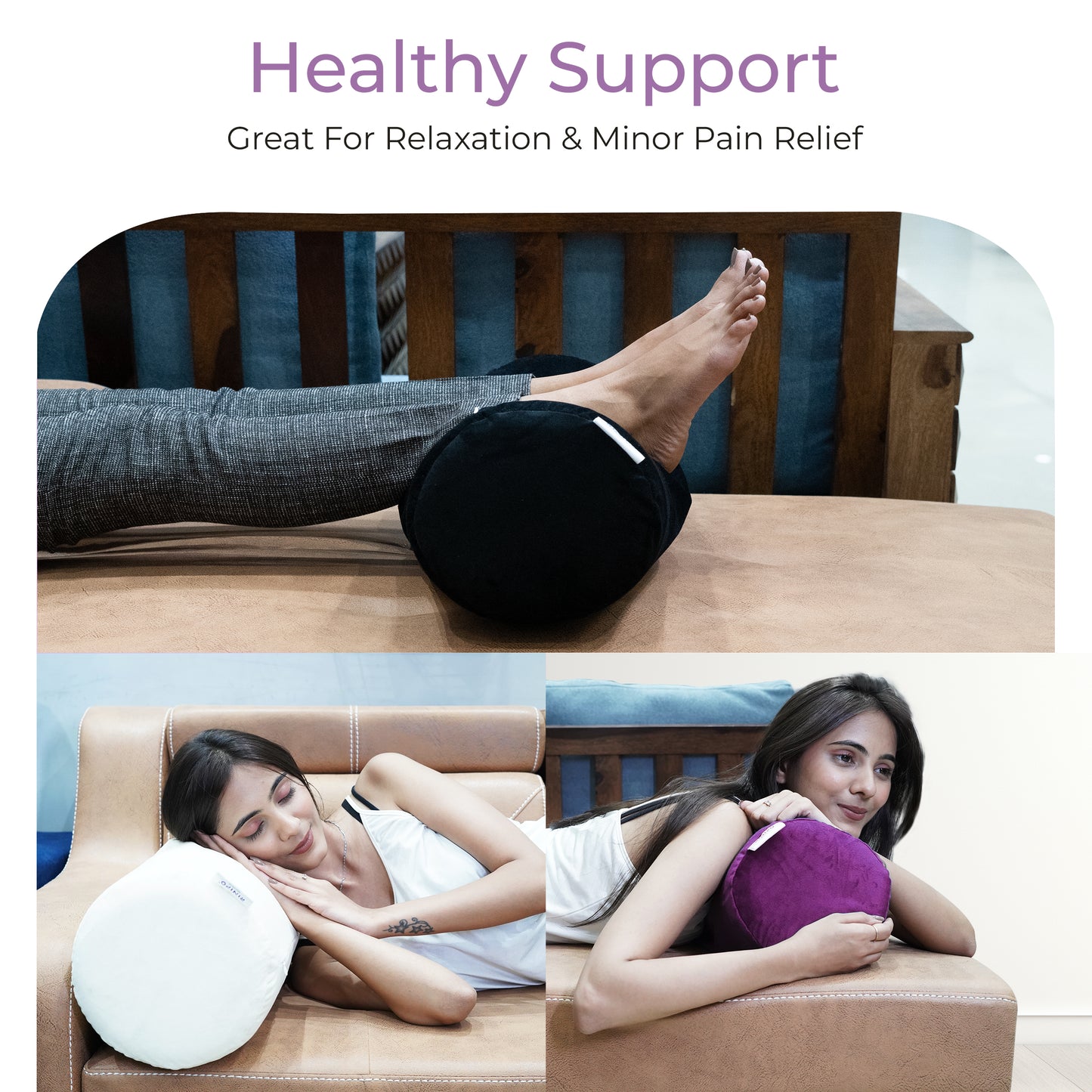 Orthopedic Cylindrical Bolster Cushion