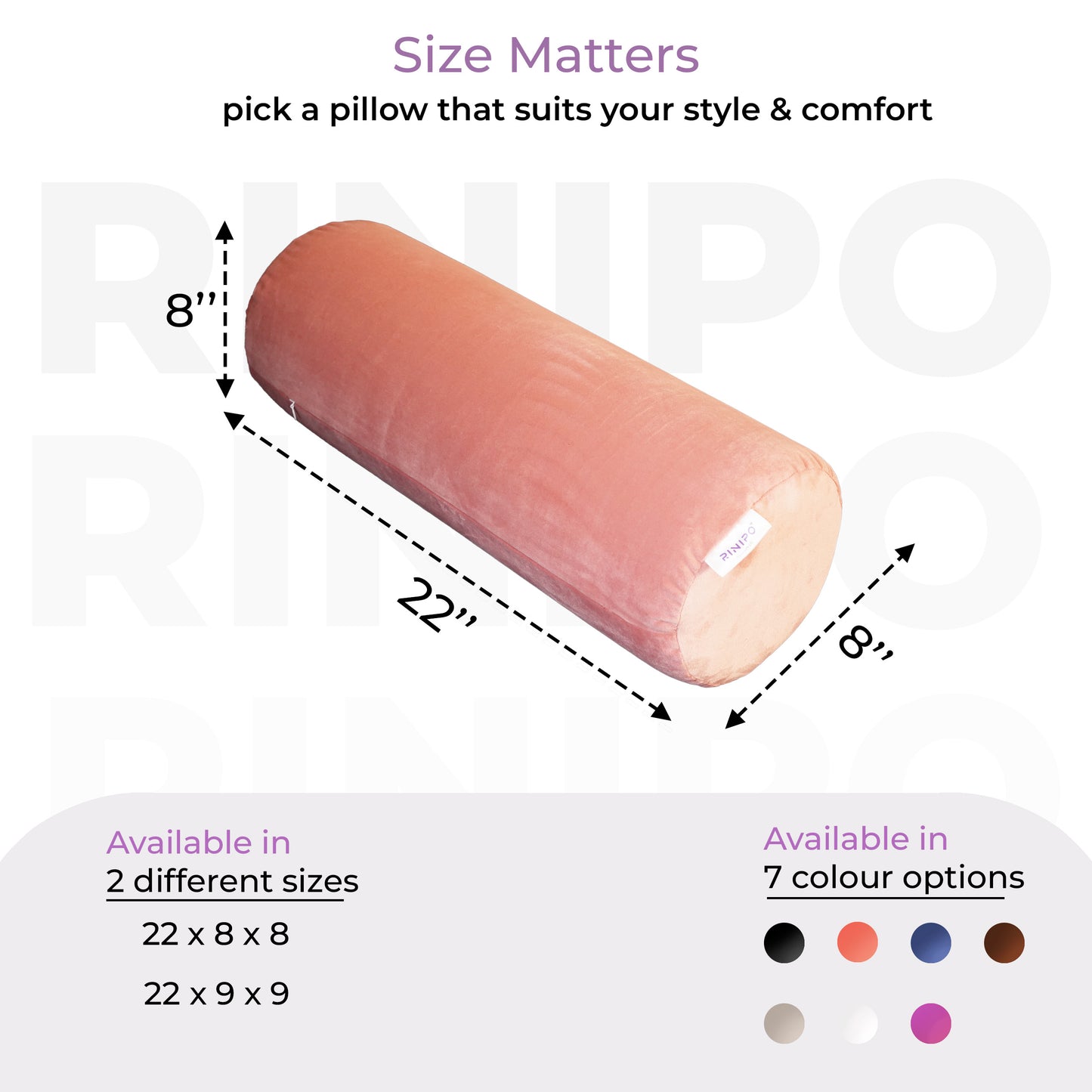 Orthopedic Cylindrical Bolster Cushion